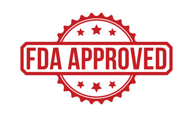 FDA Approved stamp red rubber stamp on white background. FDA Approved stamp sign. FDA Approved stamp.