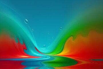 abstract background with rainbow