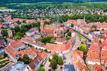 Wissembourg (Weißenburg) town in Alsace area, France. Historic Center of Wissembourg, Alsace,...
