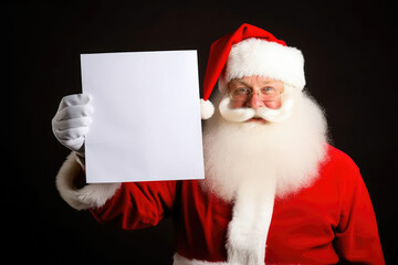 Poster santa noel claus december message
