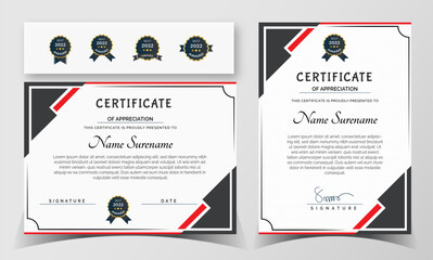 Certificate of Appreciation template, certificate of achievement, awards diploma template.