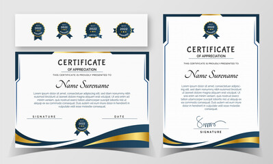 Certificate of Appreciation template, certificate of achievement, awards diploma template.