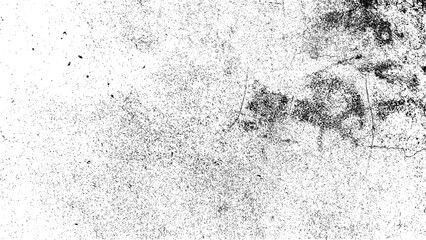 Abstract vector noise. Small particles of debris and dust. Distressed uneven background. Grunge texture overlay with rough and fine grains isolated on white background. Vector illustration.