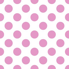 Beautiful pastel pink polka dots pattern