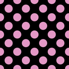 Beautiful pastel pink polka dots pattern