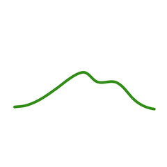 Hill with minimalist line design