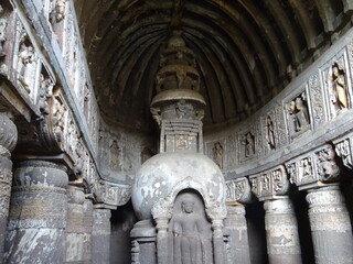 アジャンター石窟寺院　オーランガーバード・インド　Ajanta Caves