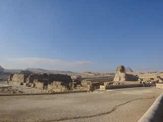 ギザの大スフィンクス　カイロ・エジプト　تمثال أبو الهول بالجيزة　Sphinx, Giza Plateau, Egypt