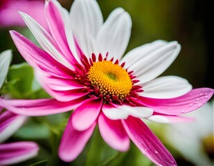 Fototapeta premium pink and white flower