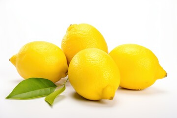 Fresh Lemon fruit with leaf