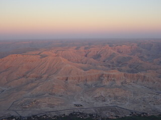 王家の谷　エジプト・ルクソール　熱気球からの景色　وادي الملوك　valley of the kings, Luxor, Egypt