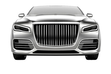Radiator Refined: The Harmony of Car Front End Grill Design Isolated on Transparent Background