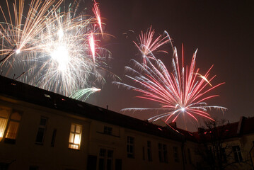 New Year's Eve fireworks over Berlin