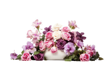 Festive Focal Point: The Joy of Table Center Decor Isolated on Transparent Background