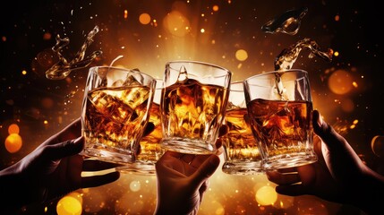 party cheers whiskey drink friends illustration people bar, alcohol glass, background beverage party cheers whiskey drink friends