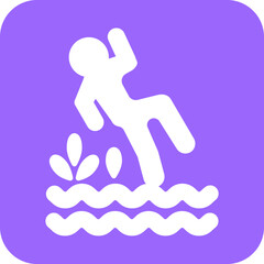 Obraz premium Vector Design Wet Floor Icon Style