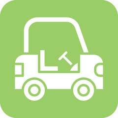 Obraz premium Vector Design Golf Cart Icon Style