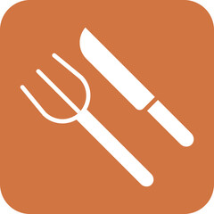 Vector Design Fork and Knife Icon Style
