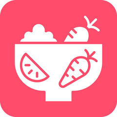 Vector Design Fresh Ingredients Icon Style