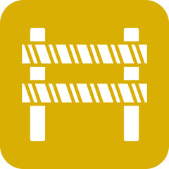 Vector Design Road Obstruction Icon Style