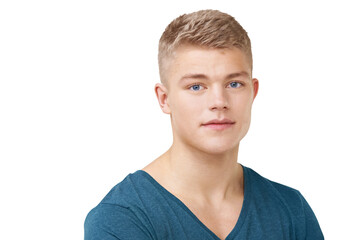 Smile, handsome and portrait of young man with positive, good and confident attitude with casual...