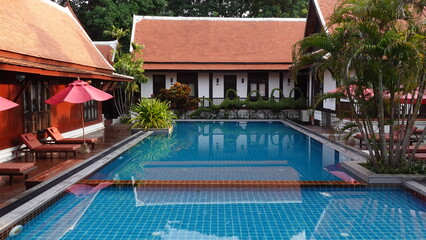 レジェンダスコータイホテルのプール　Legendha Sukhothai Historical Park Resort　เลเจนด้า สุโขทัย บูติค ไทยรีสอร์ท