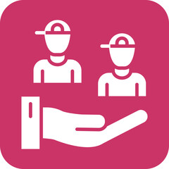 Vector Design Help Children Icon Style