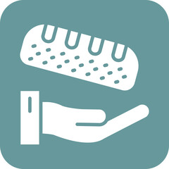 Vector Design Bread Donation Icon Style