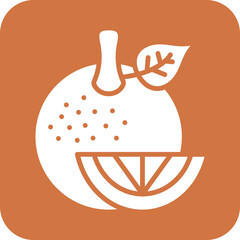 Vector Design Orange Icon Style