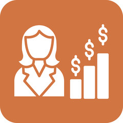 Fototapeta premium Vector Design Businesswoman Icon Style