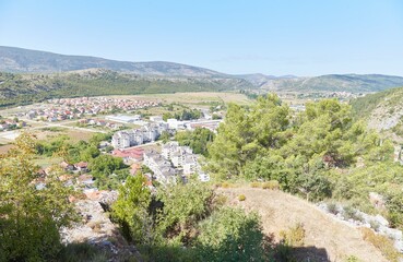 Fototapeta na wymiar The charming and historical town of Stolac in Bosnia and Herzegovina