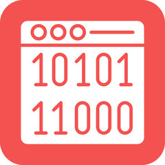 Vector Design Binary Icon Style
