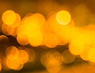 Gold abstract defocused bokeh lights background
