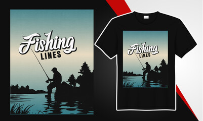 Fishing life t shirt 