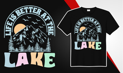 Lake t shirt design 