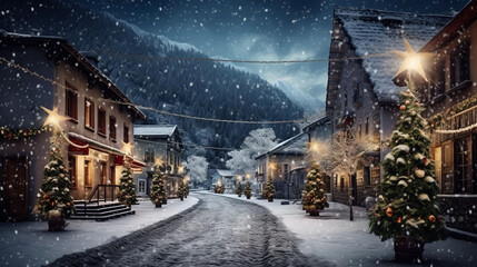 hometown in the christmas night