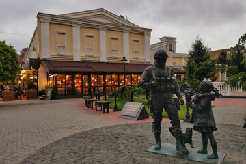Defenders Square monument in Simferopol city