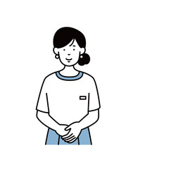 美容部員のイラスト素材