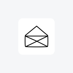 Mail, Email, Messaging icon line icon, outline icon, pixel perfect icon