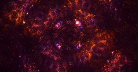 3D manual rendering abstract round light background