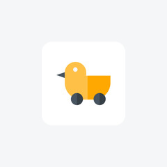 Toys Icon, Toy Collection, flat color icon, pixel perfect icon