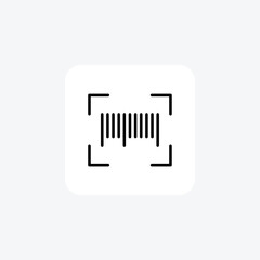 Barcode Scanner, Data Capture, Scan, line icon, outline icon, pixel perfect icon