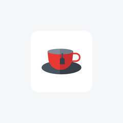 TeaHarmony,TeaCupSymbol, flat color icon, pixel perfect icon