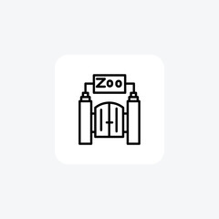 Zoo,Wildlife, Conservation, Animals, Nature, line icon, outline icon, pixel perfect icon