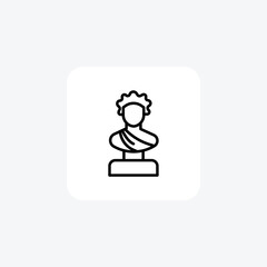 Liberty statue, Freedom, Symbol, New York, line icon, outline icon, pixel perfect icon