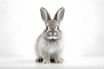 Rabbit isolated on white background.