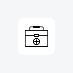 Medical Box, First Aid, Healthcare, line icon, outline icon, pixel perfect icon