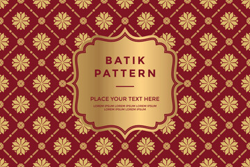 Vector - Batik songket pattern traditional background design batik pattern