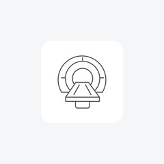 X-ray Technology, Radiography,thin line icon, grey outline icon, pixel perfect icon