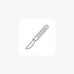 Naklejka premium Cutter,Cutting Tool, Precision thin line icon, grey outline icon, pixel perfect icon